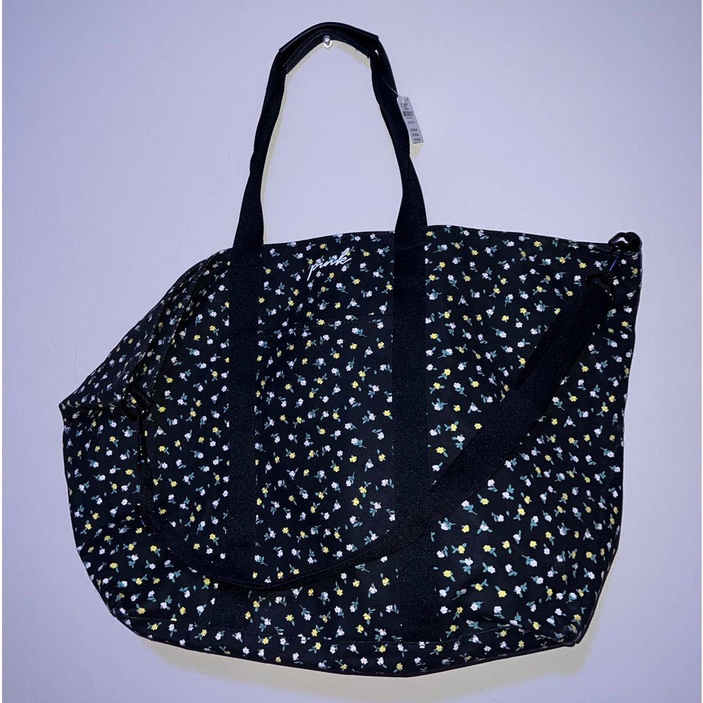NWT Pink Floral Tote Bag